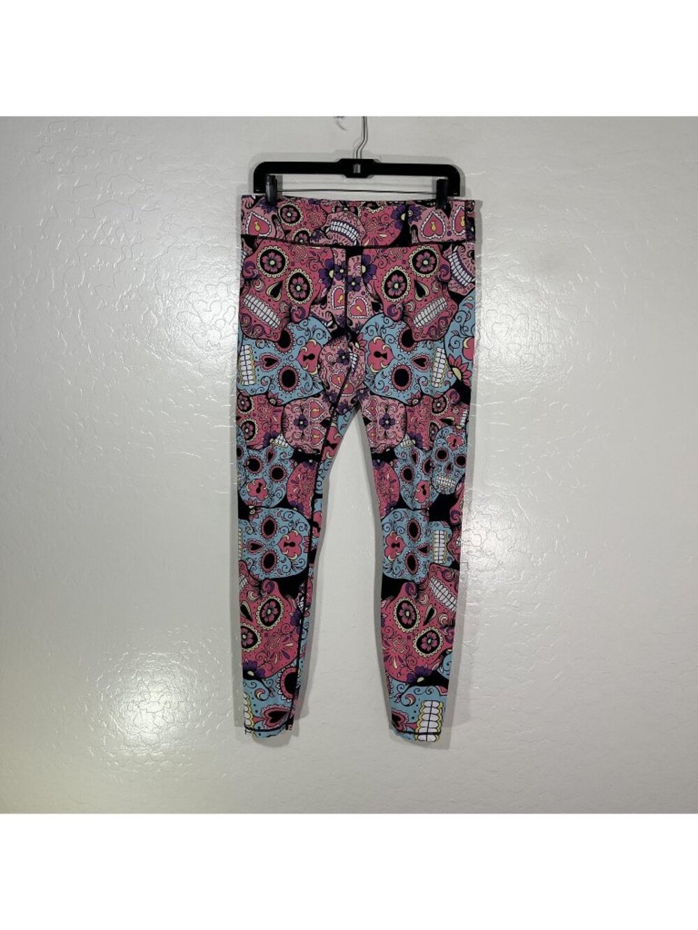 Constantly Varied Gear Leggings Womens XL Multicolor Skull Ankle Yoga Pants Gym